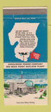 Matchbook Cover - Power Big Rock Point Nuclear Plant Charlevoix MI 30 Strike