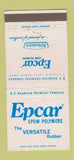 Matchbook Cover - BF Goodrich Epcar Polymers Cleveland OH WEAR 30 Strike