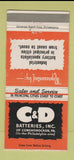 Matchbook Cover - C&D Batteries Conshohocken PA 30 Strike