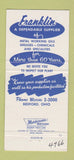 Matchbook Cover - Franklin Oil Corp Bedford OH 30 Strike