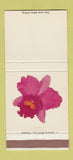 Matchbook Cover - Orchid Neill Greenhouses flowers Cleveland OH 30 Strike
