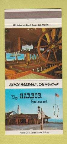Matchbook Cover - Harbor Restaurant Santa Barbara CA 30 Strike