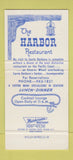 Matchbook Cover - Harbor Restaurant Santa Barbara CA 30 Strike