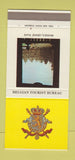 Matchbook Cover - Belgian Tourist Bureau Brussels Grand Place 30 Strike