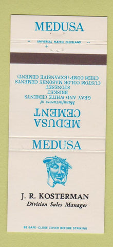 Matchbook Cover - Medusa Cement Atlanta GA Ayork PA Detroit MI 30 Strike