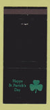 Matchbook Cover - Happy St Patrick's Day Thomas Ferguson Auditor  30 Strike