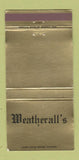 Matchbook Cover - Weatherall's Typewriters Tupelo MS WEAR 30 Strike