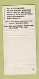 Matchbook Cover - Weatherall's Typewriters Tupelo MS WEAR 30 Strike