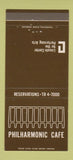 Matchbook Cover - Lincoln Center Cafe Philadelphia? PA 30 Strike
