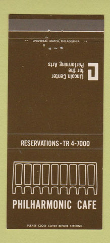 Matchbook Cover - Lincoln Center Cafe Philadelphia? PA 30 Strike