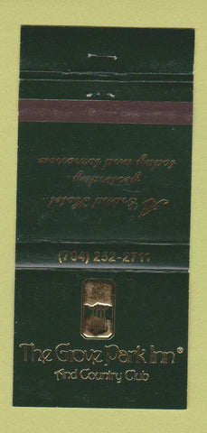 Matchbook Cover - Grove Park Inn Country Club Asheville NC 30 Strike