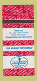 Matchbook Cover - John Galon Insurance Regina SK 30 Strike