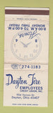 Matchbook Cover - Dayton Tire Credit Unon Dayton OH WORN 30 Strike