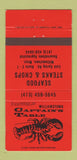Matchbook Cover - Captain's Table Restaurant Williamstown MA WEAR 30 Strike