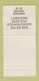 Matchbook Cover - Captain's Table Restaurant Williamstown MA WEAR 30 Strike