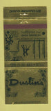 Matchbook Cover - Duston's Disco Night Club Port Washington NY 30 Strike