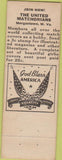 Matchbook Cover - Clover Farm Store Walpole MA