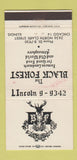 Matchbook Cover - Black Forest Chicago IL restaurant WEAR 30 Strike