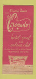 Matchbook Cover - Coronado Hotel Miami Beach FL 30 Strike