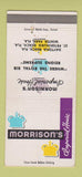 Matchbook Cover Morrison's Imperial House Winter Park Daytona Beach FL 30 Strike