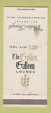 Matchbook Cover - Golden Triangle Restaurant Tampa FL 30 Strike