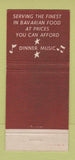 Matchbook Cover - Jim Bo Restaurant Bavarian West Palm Beach FL 30 Stick