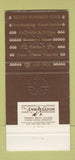Matchbook Cover - David William Hotel Coral Gables FL 30 Strike