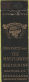 Matchbook Cover - Mayflower Hotel Hanover PA Restaurant