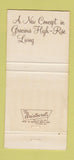 Matchbook Cover - 2016 Main Houston TX apartments 30 Strike
