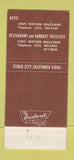 Matchbook Cover - Sportsmen's Lodge Studio City CA 30 Strike