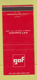 Matchbook Cover - GAF Corp New York City 30 Strike