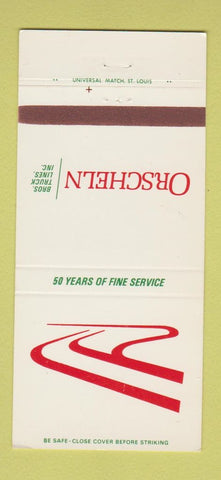 Matchbook Cover - Orscheln Bros Trucking Moberly MO 30 Strike