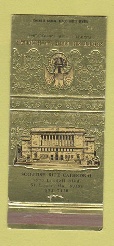 Matchbook Cover - Scottish Rite Cathedral St Louis MO 30 Strike