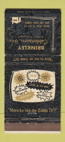 Matchbook Cover - Brinkley Cable TV Brinkley AR 30 Strike