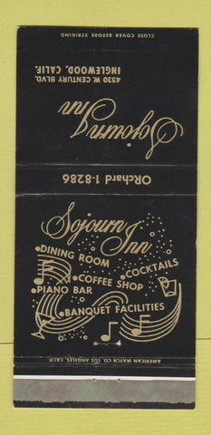 Matchbook Cover - Sojourn Inn Inglewood CA 30 Strike