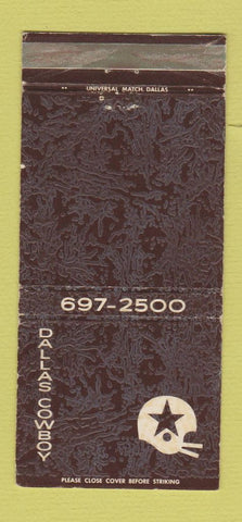 Matchbook Cover - Dallas Cowboys Football Dallas Irving TX NYC 30 Strike