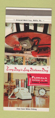 Matchbook Cover - Florala Telephone Company Florala AL 30 Strike