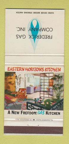 Matchbook Cover - Frederick Gas MD? Eastern Horizon Kitchens WEAR 30 Strike