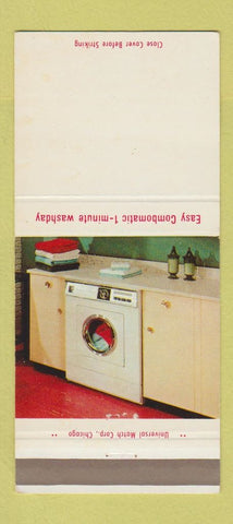 Matchbook Cover - Combomatic Washing Machine Murray Chicago IL 30 Strike