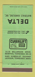 Matchbook Cover - Clark Fork Lifts Jackson TN Memphis Delta 30 Strike