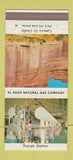 Matchbook Cover - El Paso Natural Gas TX Canyon de Chelly 30 Strike