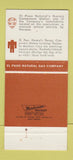 Matchbook Cover - El Paso Natural Gas TX Canyon de Chelly 30 Strike