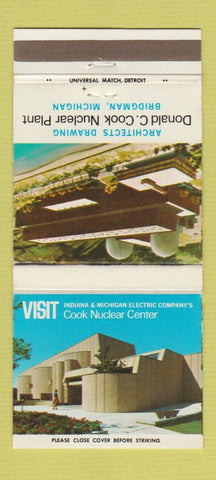 Matchbook Cover - Donald Cook Nuclear Plant Brigman MI WEAR 30 Strike