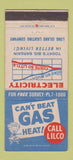 Matchbook Cover - Lilco Gas Heat Long Island Lighting NY 30 Strike