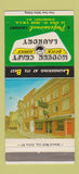 Matchbook Cover - Modern Craft Laundry Schenectady NY 30 Strike