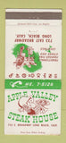 Matchbook Cover - Apple Valley Steak House Long Beach CA 30 Strike
