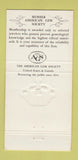 Matchbook Cover - Sharfmans Worcester MA Jewelry 30 Strike