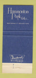 Matchbook Cover - Hammonton Park Men's Clothes Aronson's Clayton MO 30 Strike