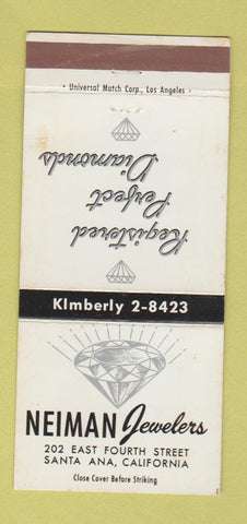Matchbook Cover - Neiman Jewelry Santa Ana CA WEAR 30 Strike