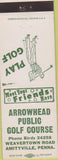 Matchbook Cover - Arrowhead Public Golf Course Amityville PA